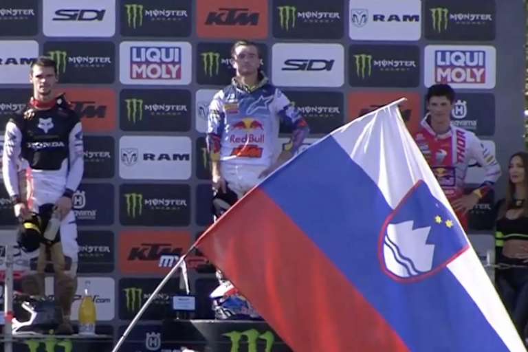 Jeffrey Herlings gewann in Kegums vor Tim Gajser und Jorge Prado