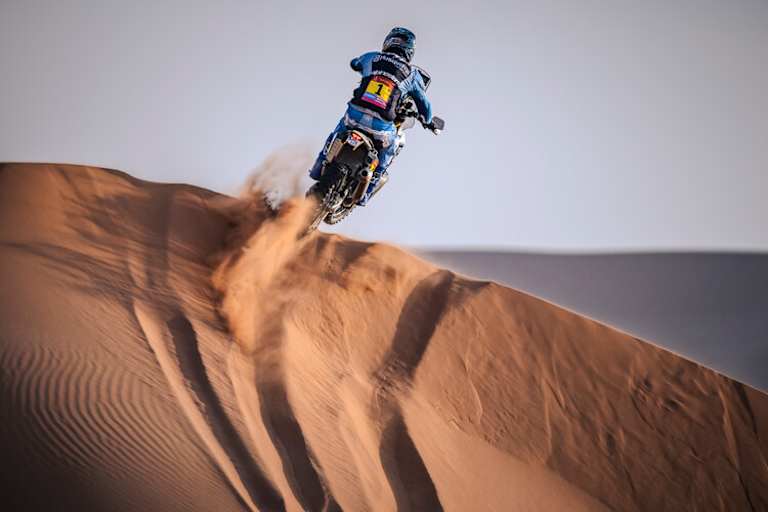 Luciano Benavides auf der Husqvarna am Sonntag Zweiter