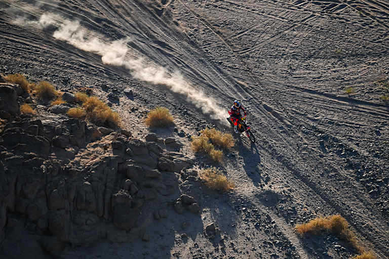 Toby Price, Red Bull KTM Factory Racing: stärker, je länger das Rennen dauerte.