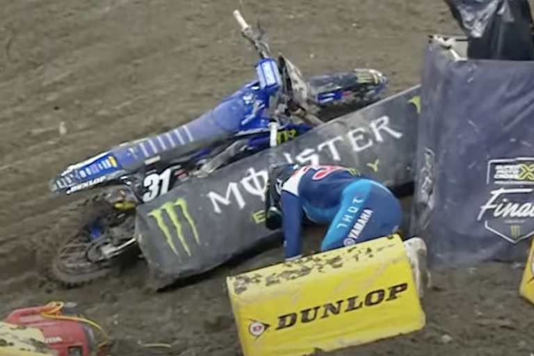 Jordon Smith stürzte im Finale von Seattle