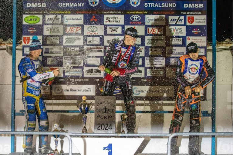 Die Top-3 von Stralsund (v.l.): Mathias Thörnblom, Mathias Nielsen und Tim Sörensen