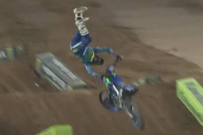 Nate Thrasher flog im Vorlauf heftig ab