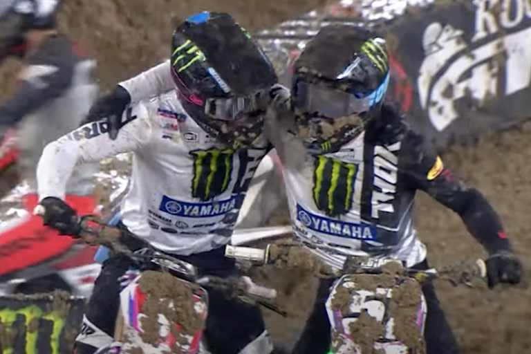 Nate Thrasher und Jordan Smith feiern im Ziel