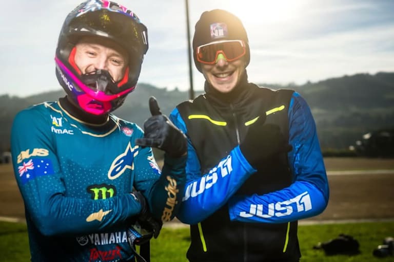 Jack Miller mit Teamkollege Lorenzo Baldassarri