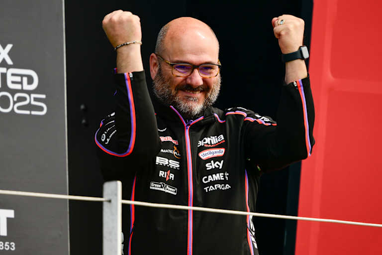 Ingenieur Fabiano Sterlacchini (Aprilia) kennt die Formel für den Erfolg