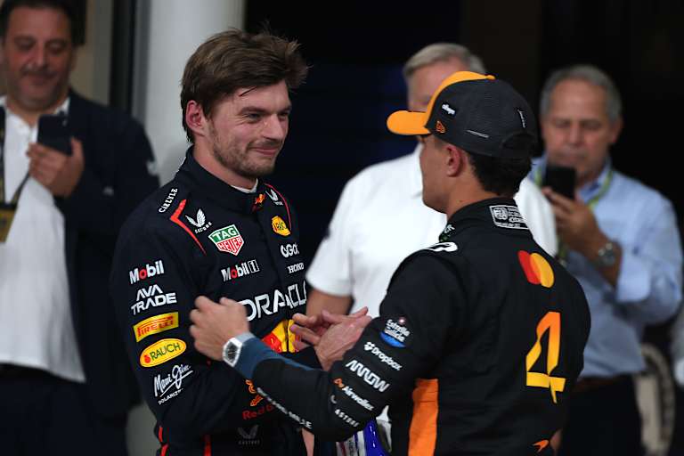 Max Verstappen und Lando Norris