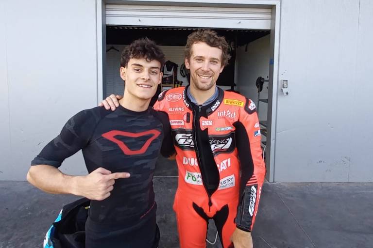 Trainingspartner Philipp Öttl und David Almansa