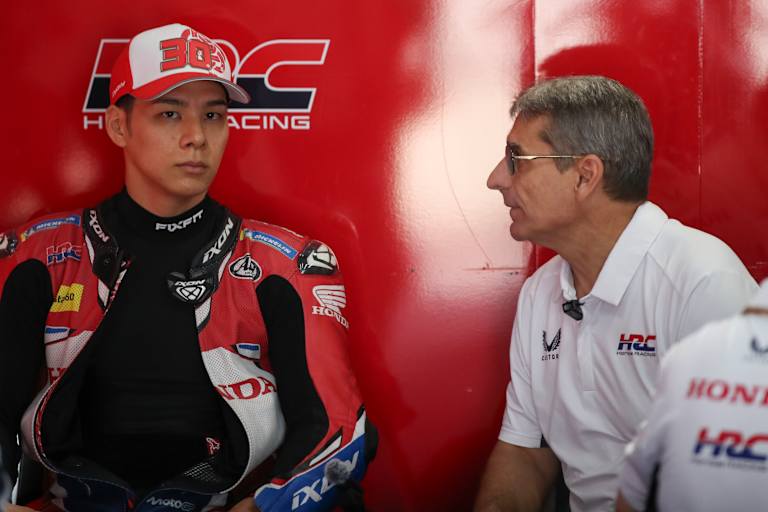 Takaaki Nakagami wird erstmalig die 850-ccm-Honda testen