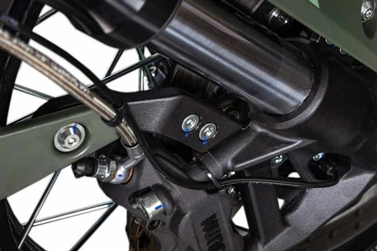 Keine No-Name-Bauteile: Gabel von KYB, Bremse von J.Juan