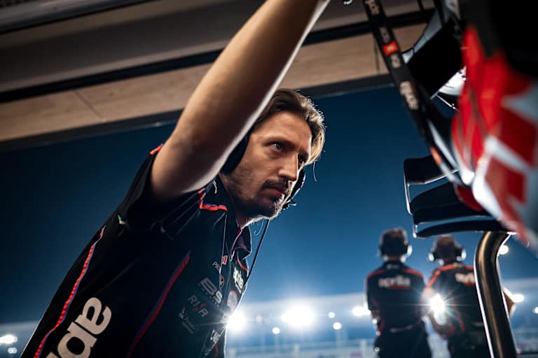 Aprilia-Renningenieur Pasquale Valente