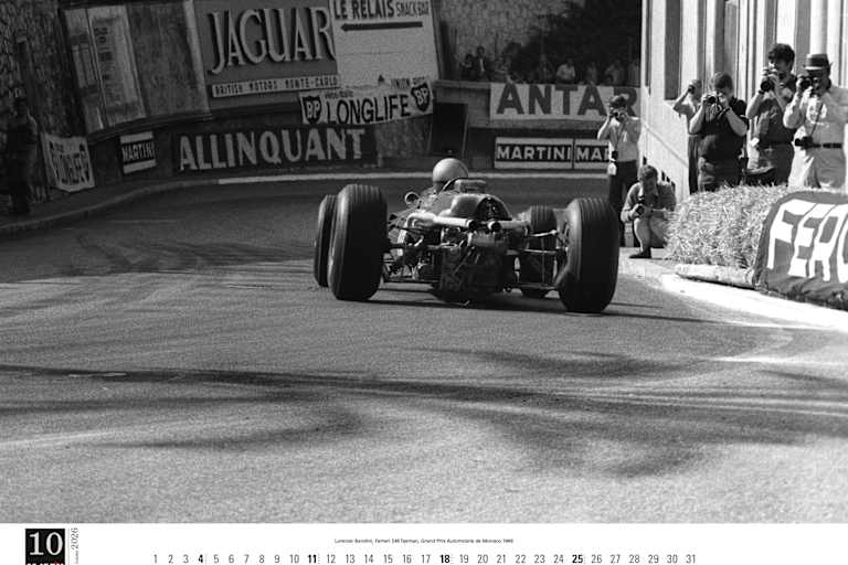 Lorenzo Bandini bietet den Fotografen in Monaco 1966 atemberaubende Drifts