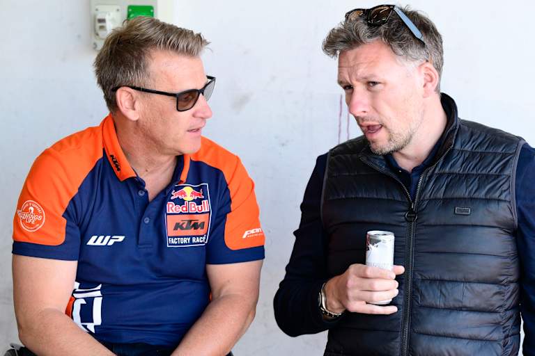 KTM-Rennsportchef Pit Beirer mit dem neuen Tech3-Teamchef Richard Coleman
