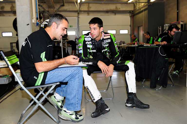 Crewchief Pere Riba mit Joan Lascorz