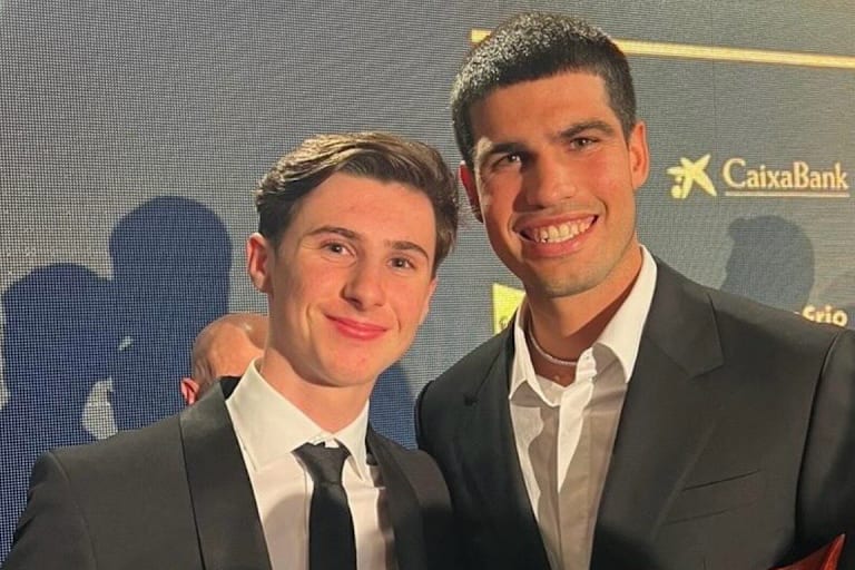 Maximo Quiles mit Carlos Alcaraz 