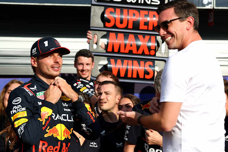 Franz Hermann und Mark Mustermann alias Jos Verstappen und Mark Mateschitz