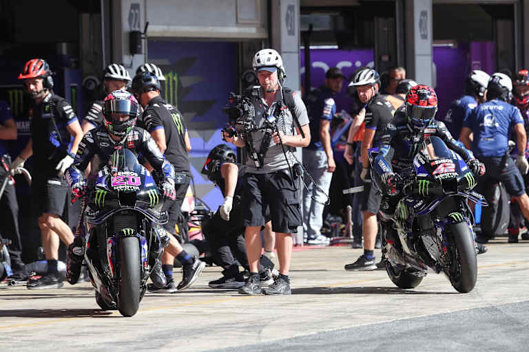 Bilden auch 2026 das MotoGP-Werksteam: Quartararo (#20) und Rins (#42)