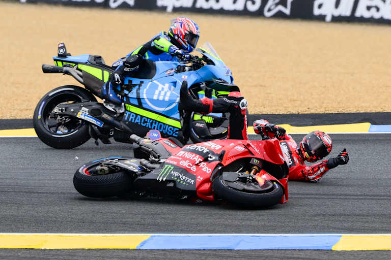 Einer von 70: Ducati-Werksfahrer Pecco Bagnaia stürzte in Le Mans