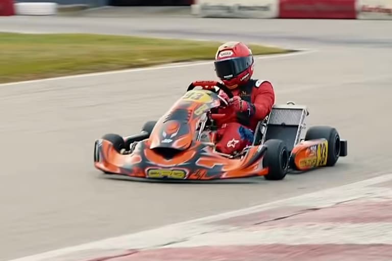 Marc Marquez pilotierte kurz vor dem Jahreswechsel ein Kart