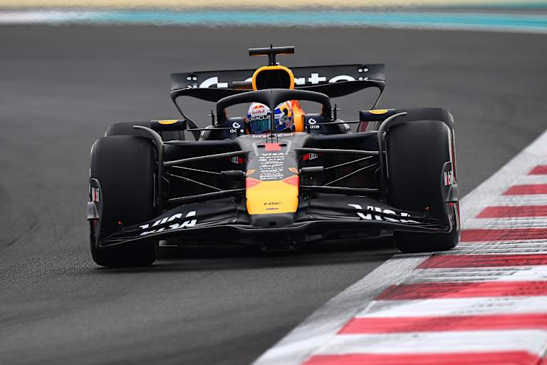 Max Verstappen in Abu Dhabi