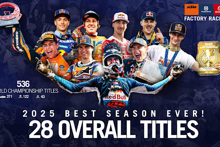 Rekord: 28 Titel konnte KTM 2025 einfahren