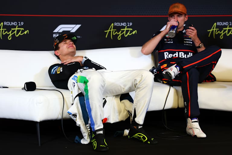 Lando Norris und Max Verstappen in Texas