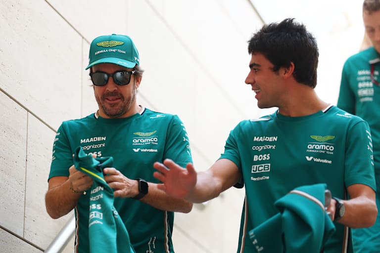 Fernando Alonso und Lance Stroll tauchten auf der Fan-Bühne nicht auf