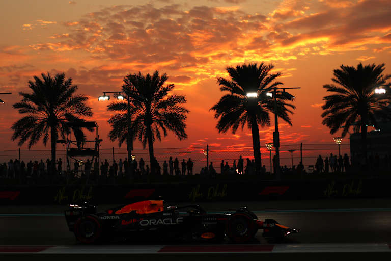Max Verstappen in Abu Dhabi