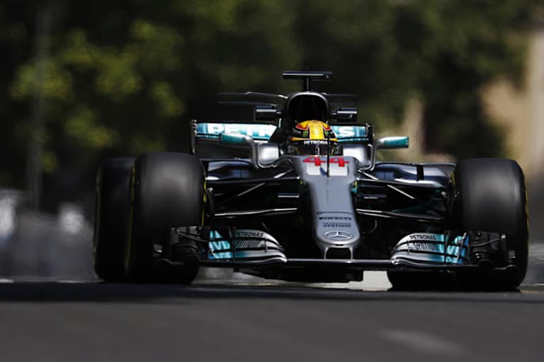Lewis Hamilton schaffte es auf Platz 5