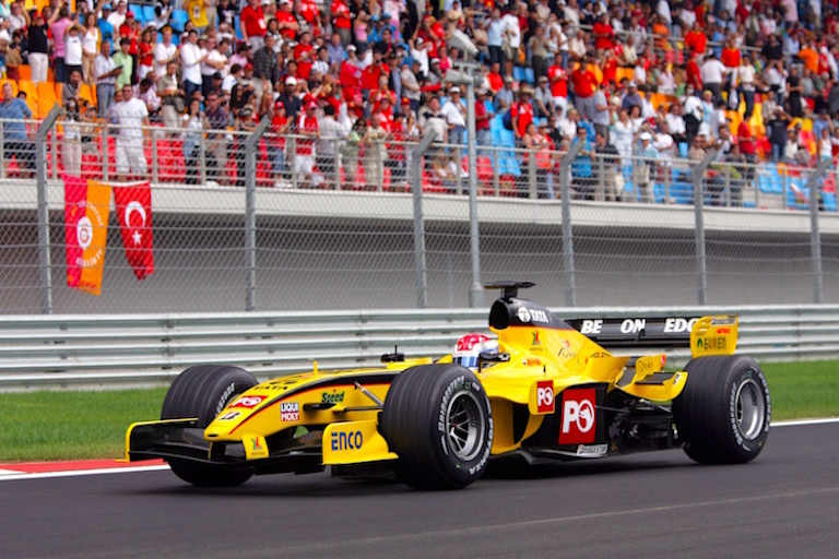 Jason Tahincioglu bei einem Demo-Lauf am 21. August 2005 auf dem Istanbul Park Circuit
