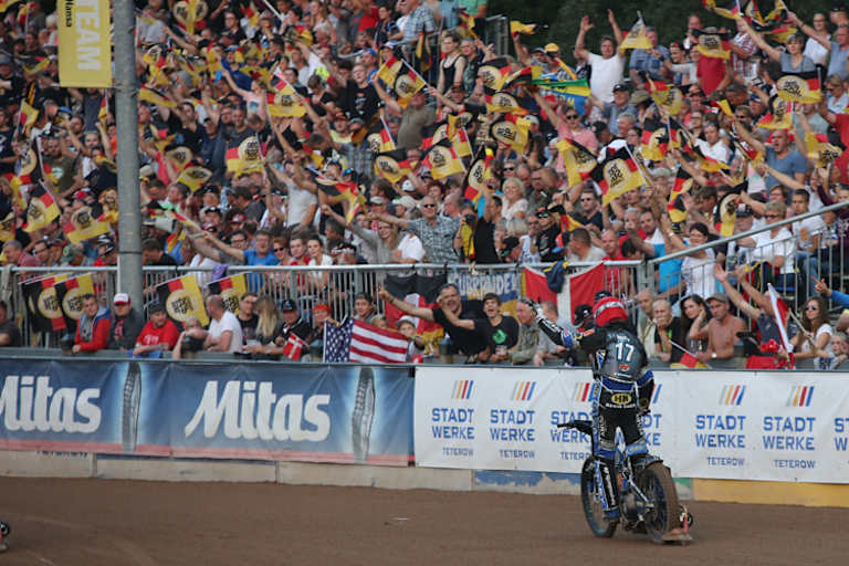 2016 begeisterte Kroner die Fans mit seinem Einsatz im Teterow-GP