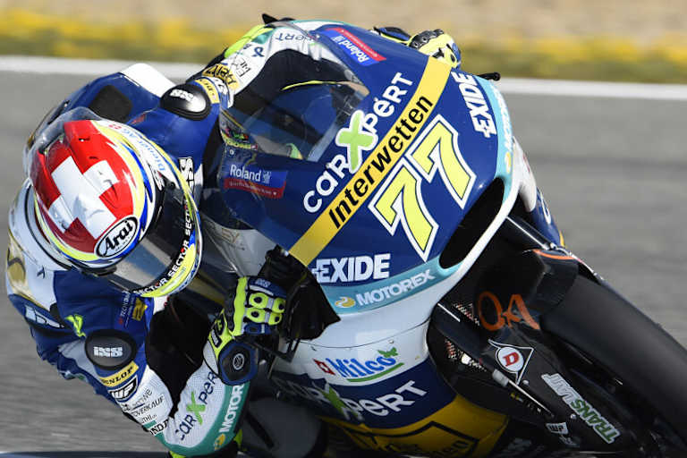 Dominique Aegerter hielt mit Platz 6 wieder vorne mit