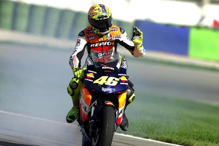 Valentino Rossi 2002: Zwei Titel auf Repsol Honda