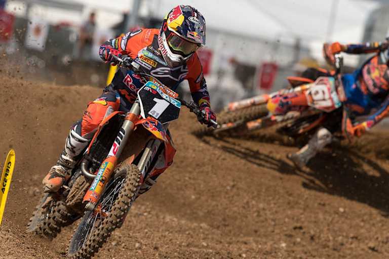 Pauls Jonass startet in der MX2-Klasse von der Pole-Position