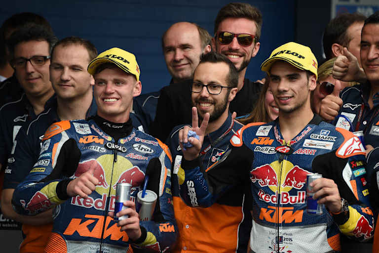 Brad Binder und Miguel Oliveira standen in Jerez auf dem Podest