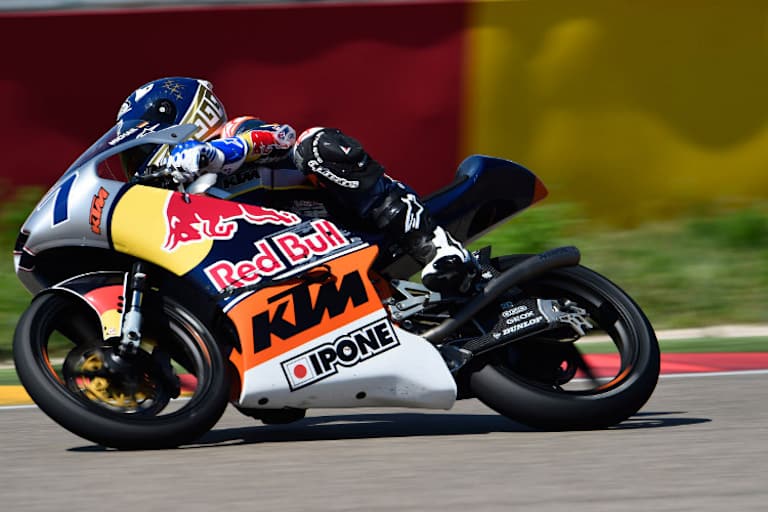 Michail beim Rookies-Test in Aragón