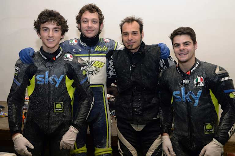 Bagnaia, Rossi, Guareschi und Fenati
