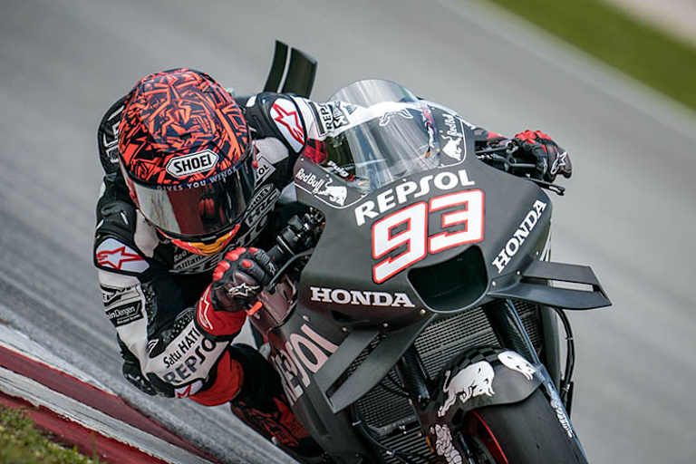 Die meiste Zeit war Marc Márquez mit Winglets unterwegs