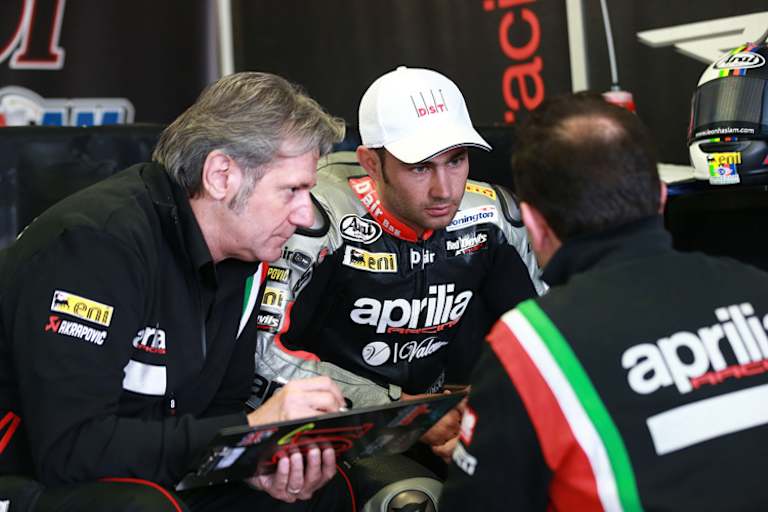 Bei Aprilia fühlte sich Leon Haslam sofort zuhause