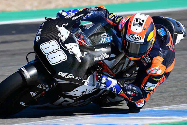 Jorge Martin beim Moto2-Test in Jerez 2018
