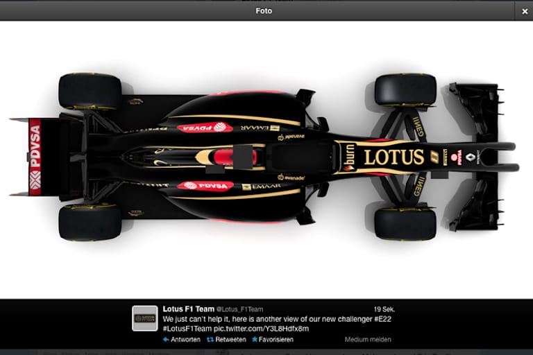 Der neue Lotus von oben: zwei Nasenspitzen!