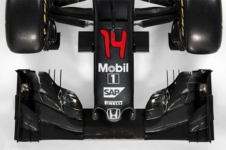 Die Nase des neuen McLaren