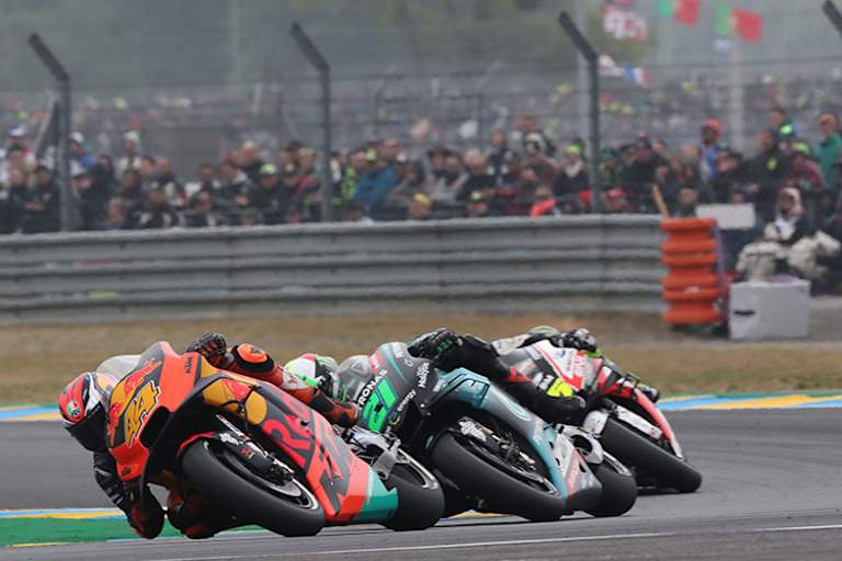 Das Rennen in Le Mans: Pol Espargaró vor Morbidelli und Crutchlow 