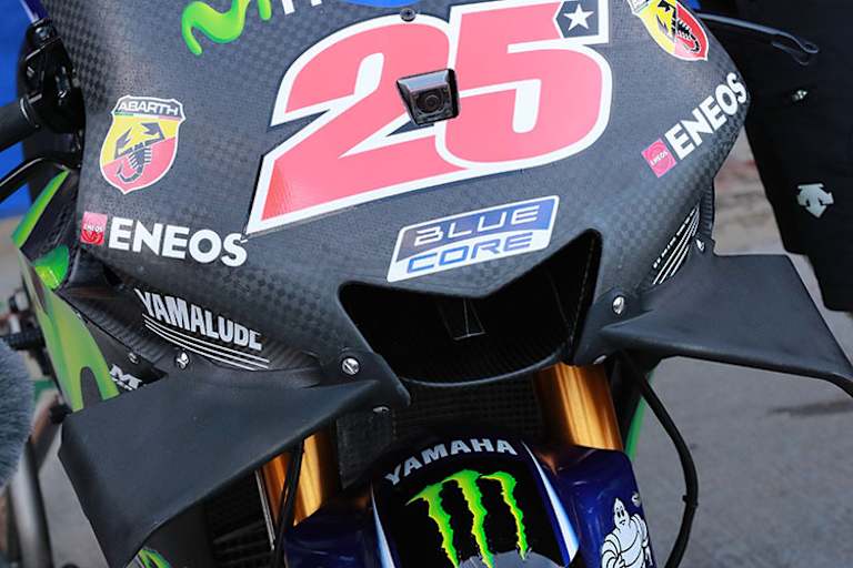 Yamaha kreuzte beim Valencia-Test 2017 mit diesen Wings auf