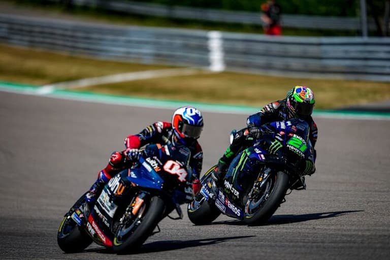 Andre Dovizioso und Franco Morbidelli hatten 2022 viele Zweikämpfe, doch meist im hinteren Mittelfeld