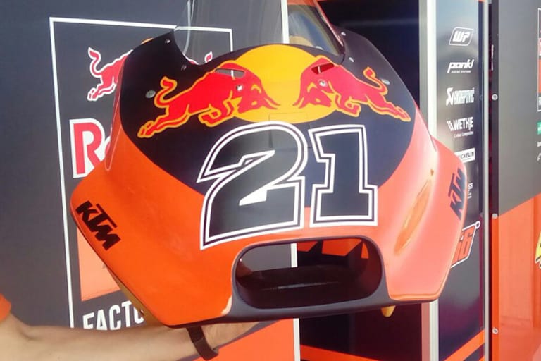 Die Nummer 21 prangte heute für Reiterberger auf der KTM