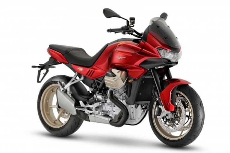 Bis auf den längs eingebauten V2 mit 90° Zylinderwinkel wurde kaum ein Guzzi-Traditionsmerkmal beibehalten