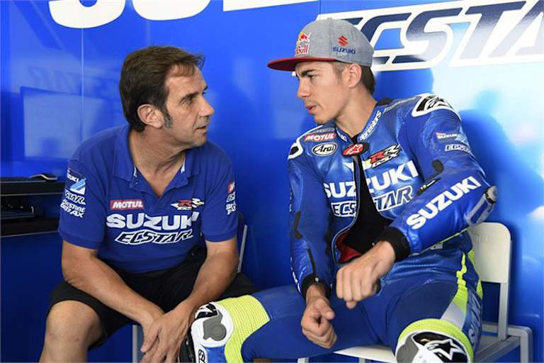 Davide Brivio mit Maverick Viñales