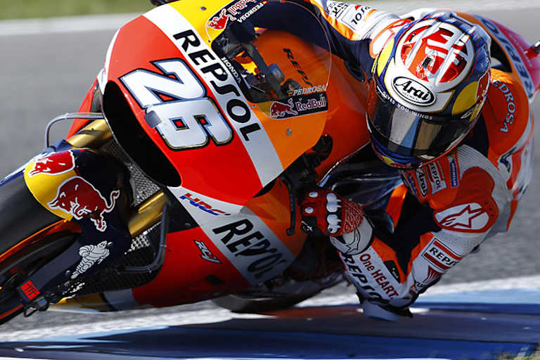 Dani Pedrosa beim Jerez-Test
