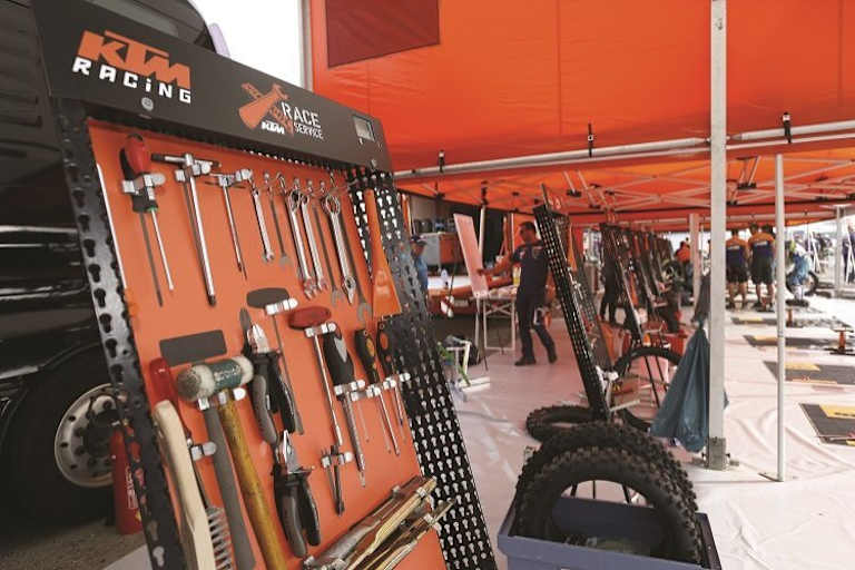 Alles liegt bereit, falls mal etwas repariert werden muss