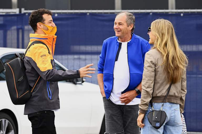 Gerhard Berger mit Daniel Ricciardo